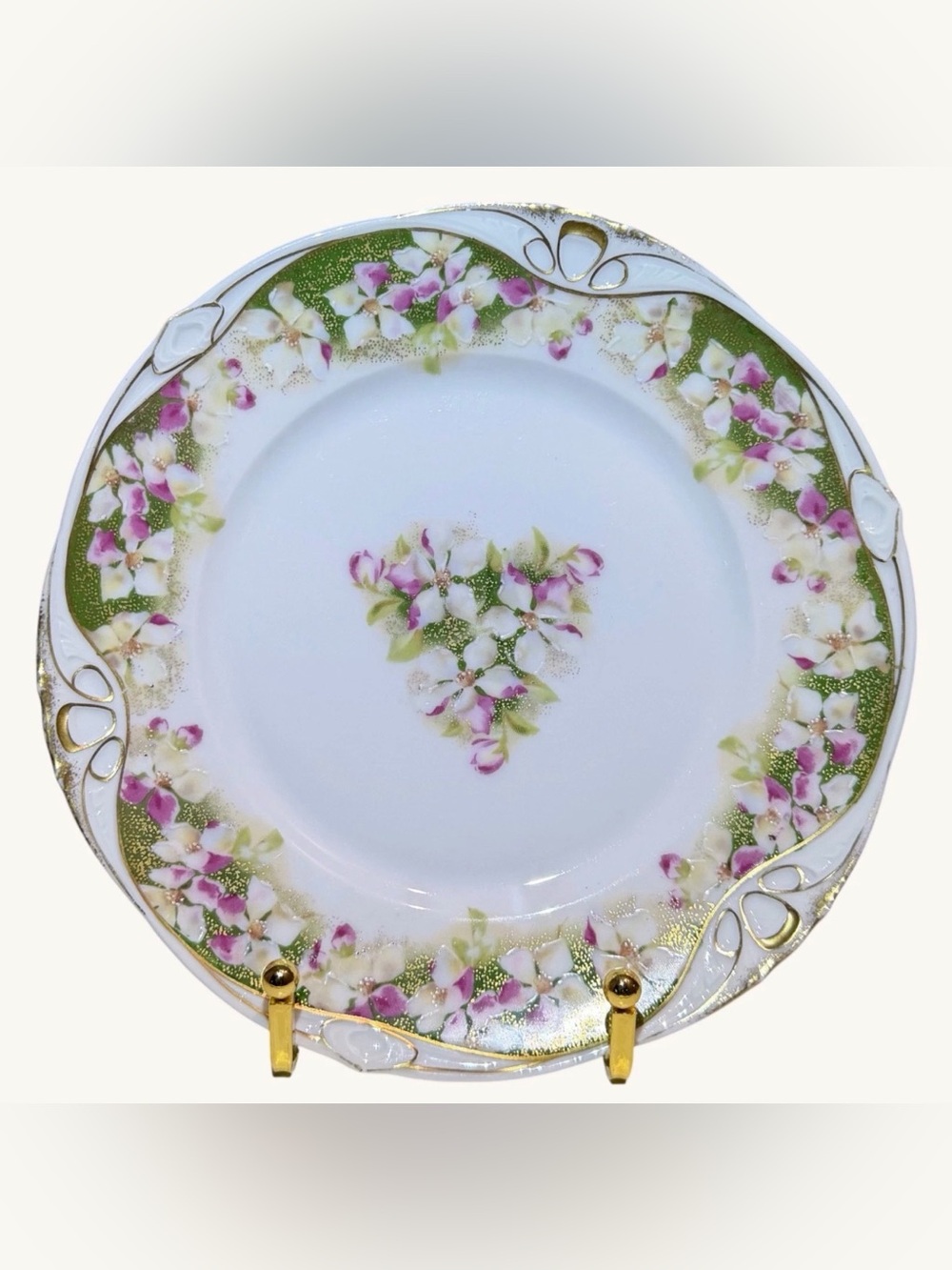BRC Bavaria Alice Plate 7.75” Hand Painted Floral Antique Beauty